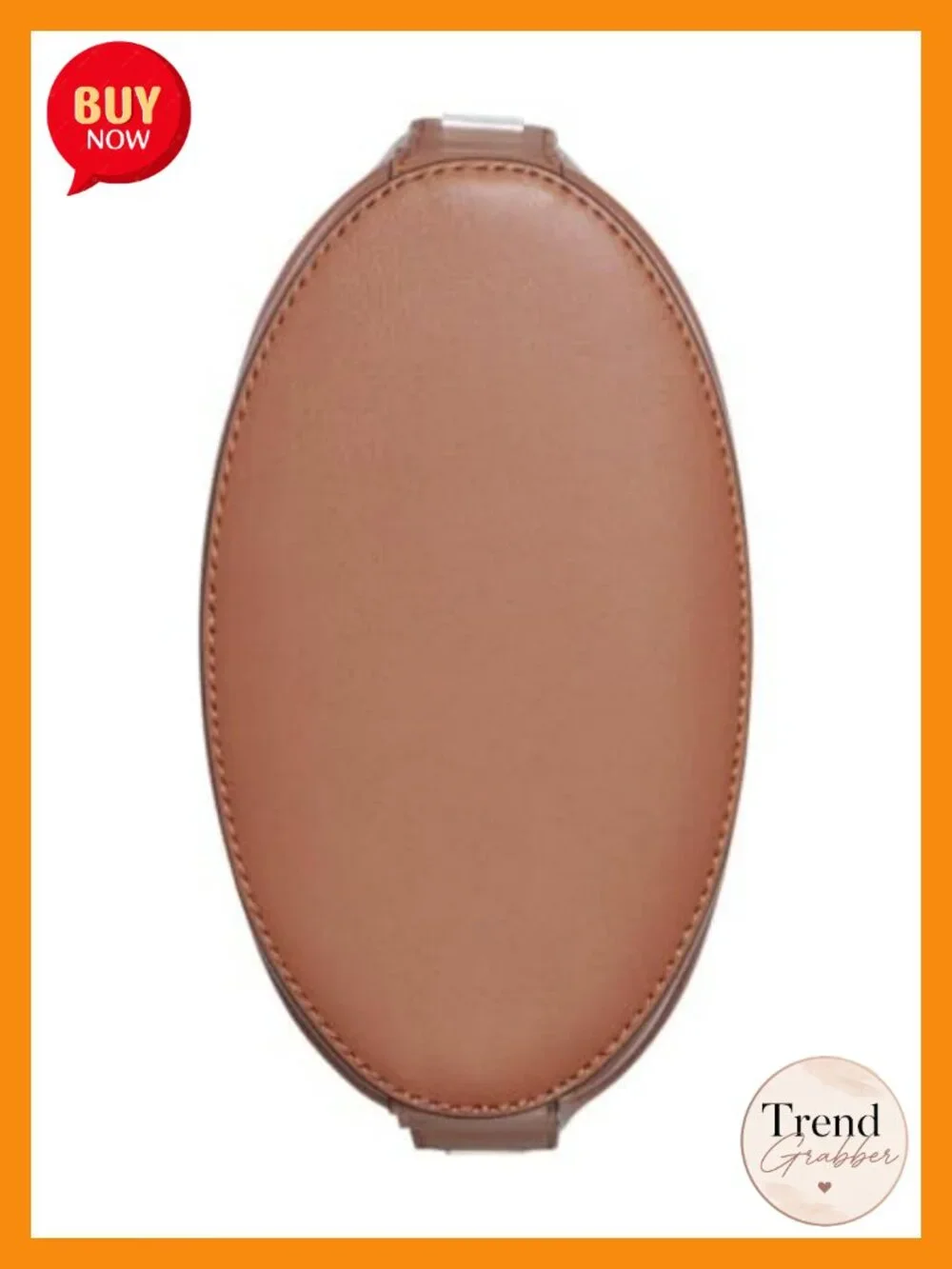 Vegan Leather Crossbody Bag with Zip and Slip Pockets